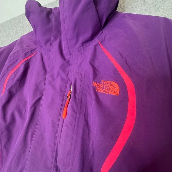 The North Face Insulated Winter Ski Jacket Purple Pink Womens Large - Picture 11 of 13